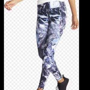 Lucy small multi foil print revolution run tights